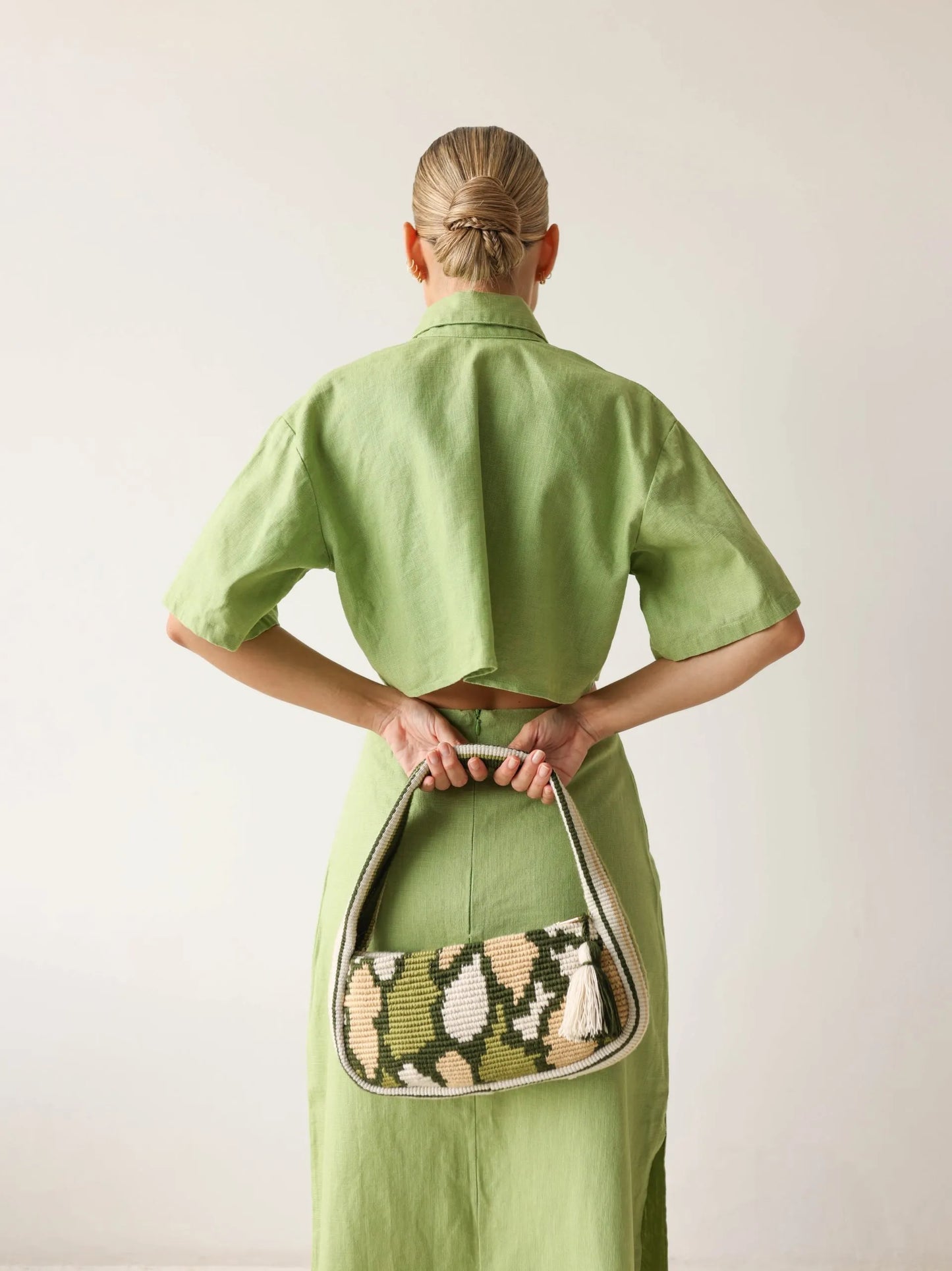 Baguette Shoulder Bag Amaru Verde