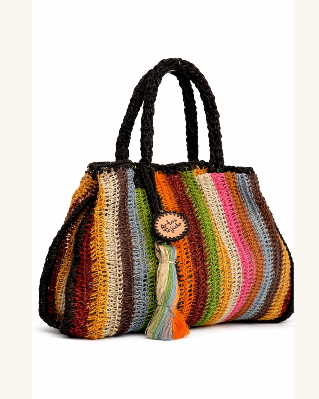 Mini Tote en Fique Multicolor