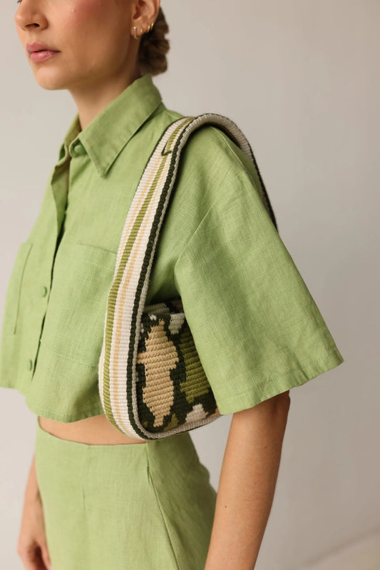 Baguette Shoulder Bag Amaru Verde