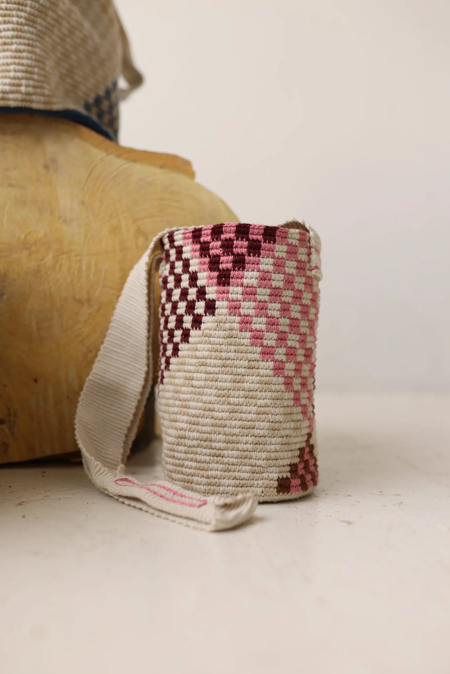 Mochila Checkers Petunia Pink Asa Telar