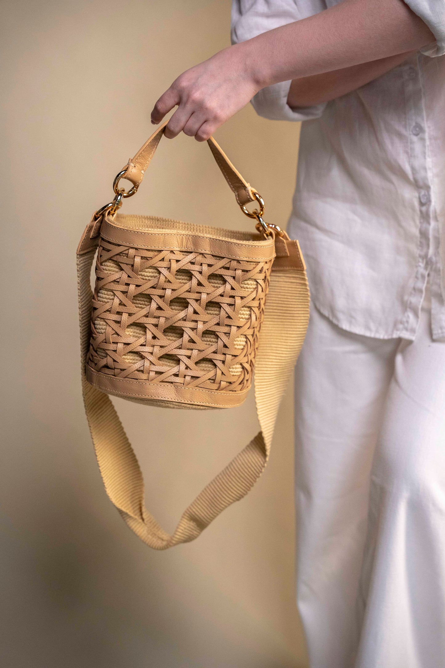 Mochila "Trenzata Veranera" Cuero
