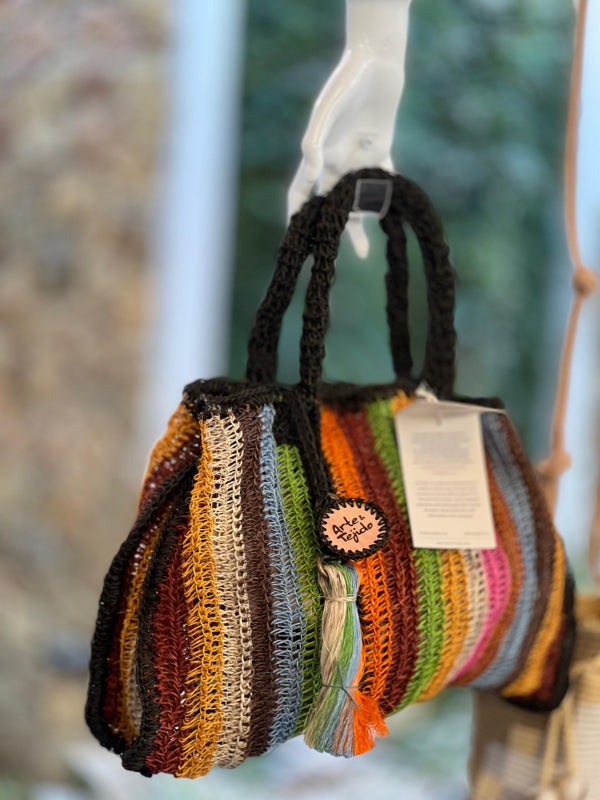 Maxi Tote en Fique Multicolor